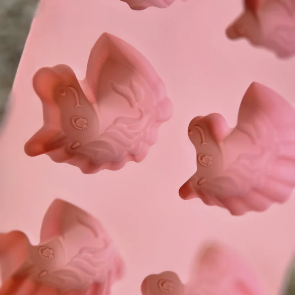Unicorn Pink Silicone Mold and Engraved Rolling Pin/Baking Set